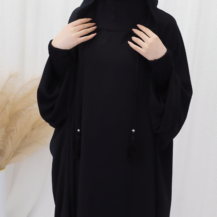 Women's Islamic Prayer Dress & Modest Jibab Abaya - Soft Pink (Pastel) Full Coverage Hijab Robe with Sleeves, for Ramadan, Travel, Daily Prayer - Muslim Kaftan, Muslimah Clothing, Modestwear Outfit, Elegant Drape, Breathable Fabric