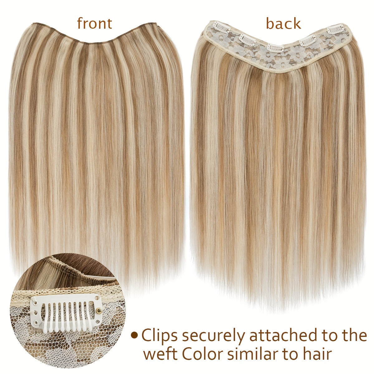 14-20 Inch V-Shaped Real Remy Clip in Human Hair Extensions