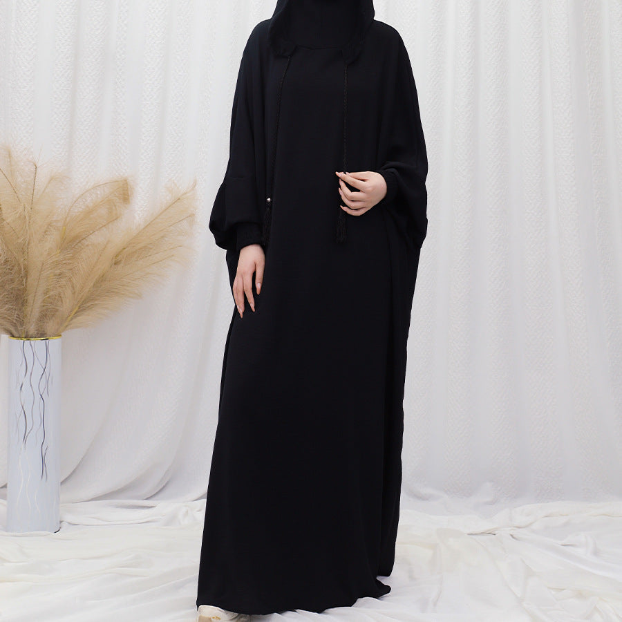 Women's Islamic Prayer Dress & Modest Jibab Abaya - Soft Pink (Pastel) Full Coverage Hijab Robe with Sleeves, for Ramadan, Travel, Daily Prayer - Muslim Kaftan, Muslimah Clothing, Modestwear Outfit, Elegant Drape, Breathable Fabric
