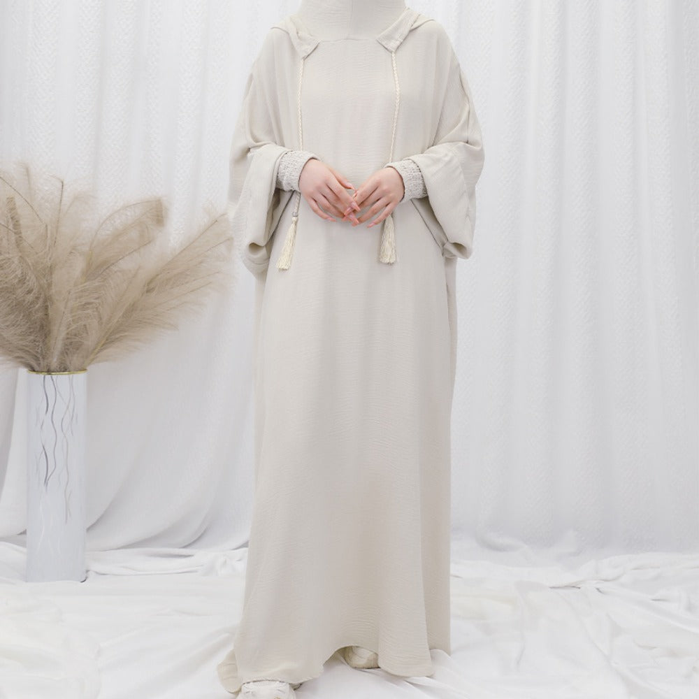 Women's Islamic Prayer Dress & Modest Jibab Abaya - Soft Pink (Pastel) Full Coverage Hijab Robe with Sleeves, for Ramadan, Travel, Daily Prayer - Muslim Kaftan, Muslimah Clothing, Modestwear Outfit, Elegant Drape, Breathable Fabric