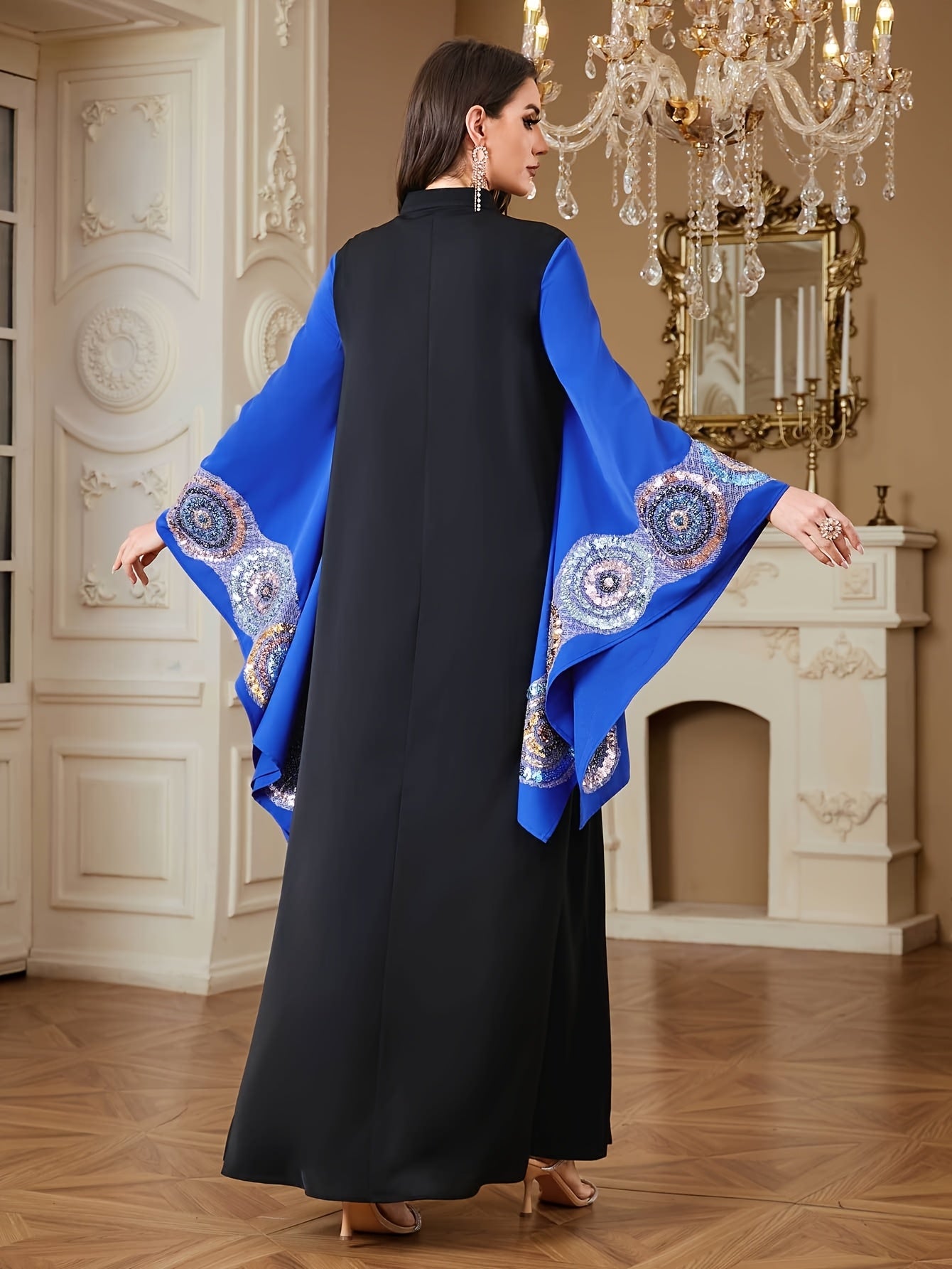 Women's Elegant Maxi Abaya Kaftan - Formal Evening Gown & Everyday Islamic Dress in Lavender Purple, Batwing Sleeves, Non-Stretch Formal event & Everyday Islamic Clothing for Weddings