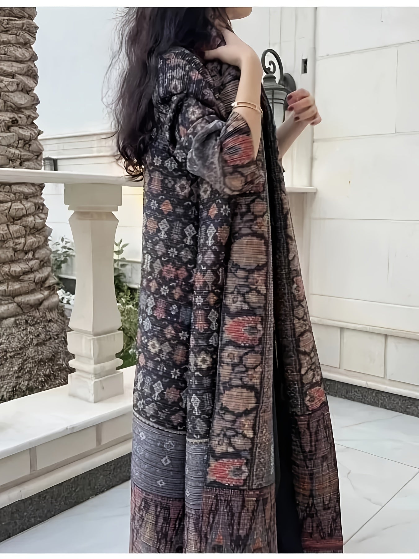 Women's Islamic Arabic Abaya - Elegant Middle Eastern Long Coat Cape, Machine Washable Islamic Dress in Black/Red/Brown/Gray/Beige/White/, for Eid, Hajj, Ramadan - Modest Muslim Clothing