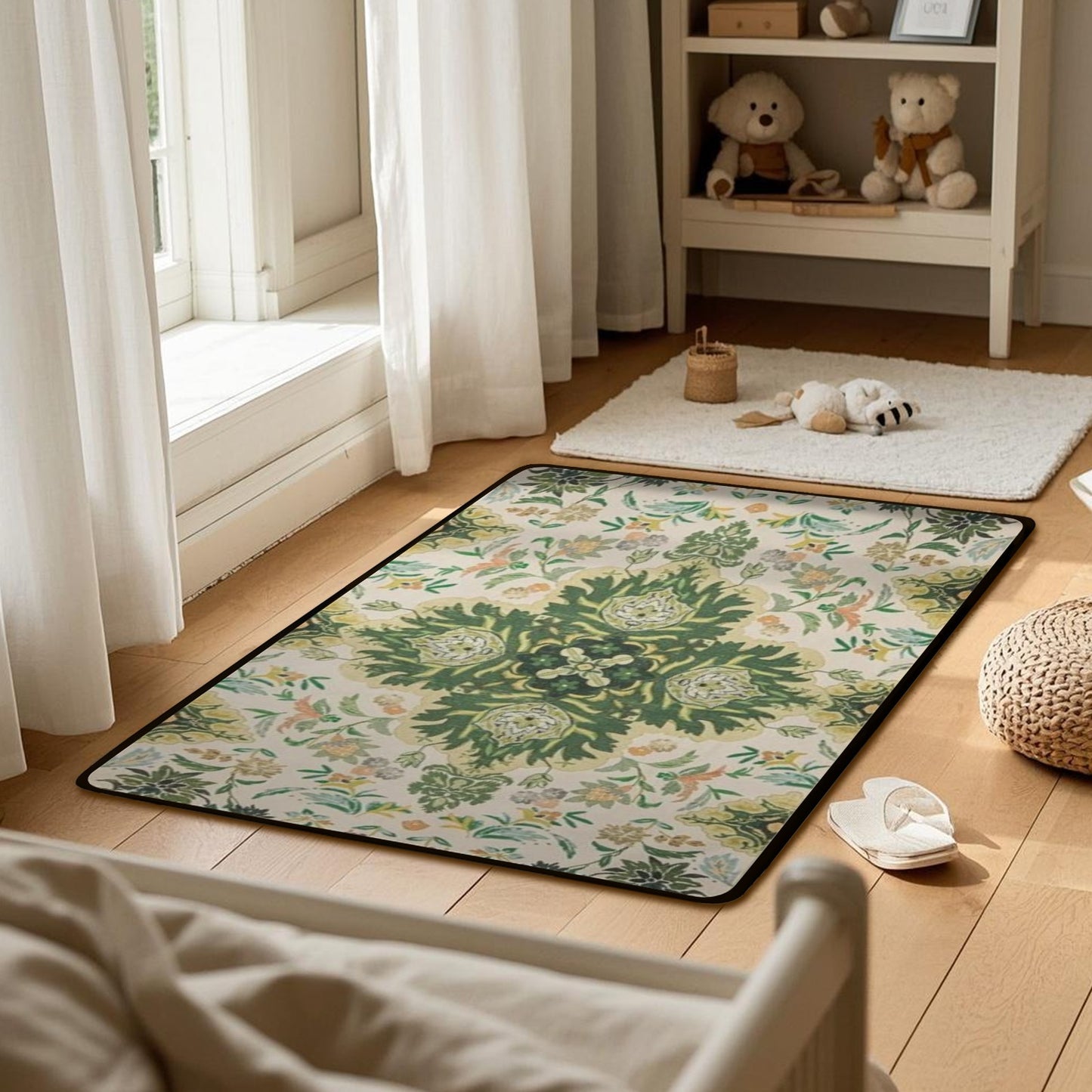 Machine Washable Carpet, Floor Carpets and Protectants, Non-Slip, Fade Resistant, Flannel Area Mat, sqm Polyester, Lightweight Rugs for Entryway, Hallway, Kitchen and Corridor, Bedroom Office, Living Room