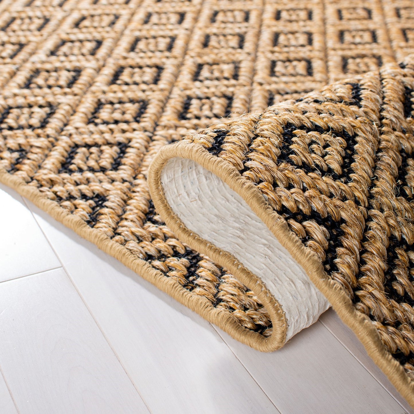 Indoor Power Loomed Easy Care Sisal Area Rug For Home Decor Rug for Living Room, Bedroom, Dining Room, Home Office, Basement