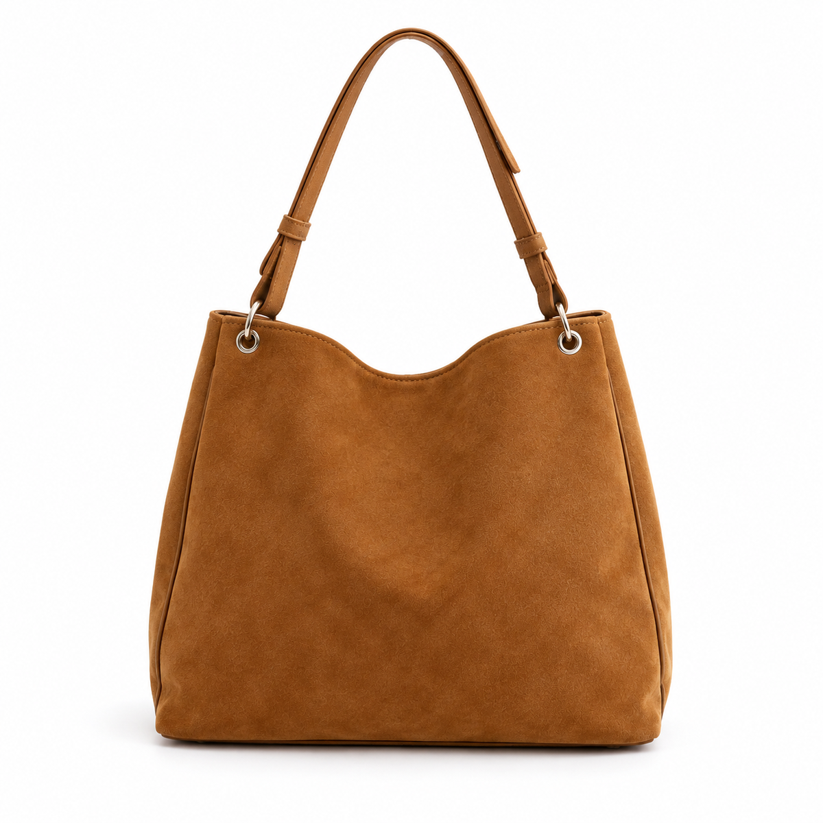 Vintage Suede Shoulder Tote Handbag Bag
