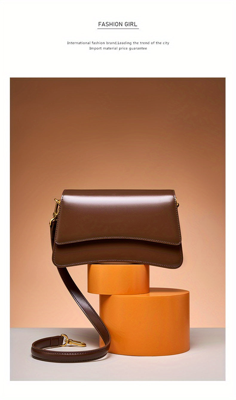 New Leather Bag High Quality Leather Single Shoulder Crossbody Shoulder Bag, 2025 New Versatile Underarm Bag for Women