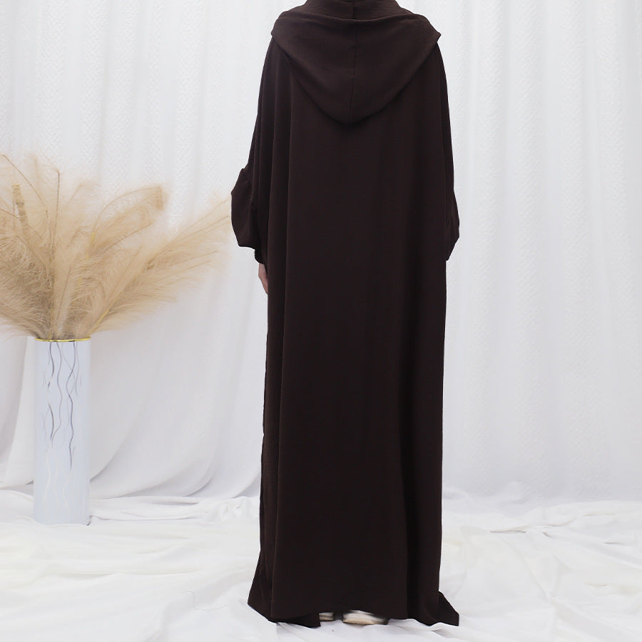 Women's Islamic Prayer Dress & Modest Jibab Abaya - Soft Pink (Pastel) Full Coverage Hijab Robe with Sleeves, for Ramadan, Travel, Daily Prayer - Muslim Kaftan, Muslimah Clothing, Modestwear Outfit, Elegant Drape, Breathable Fabric