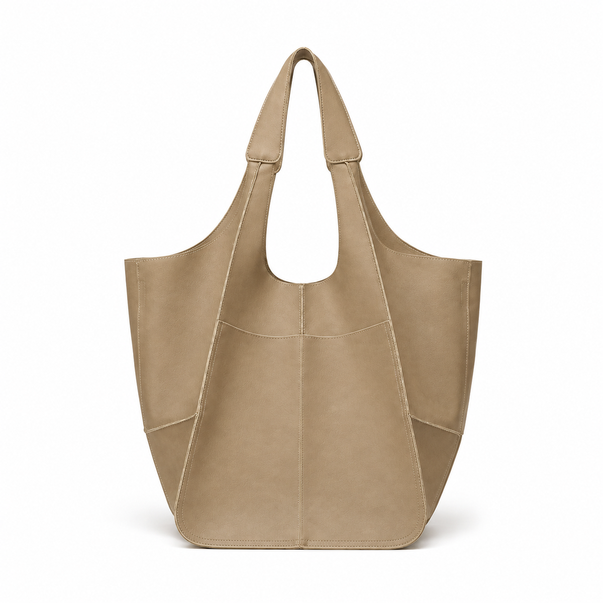 Khaki Oversized Everyday Shoulder Tote Bag