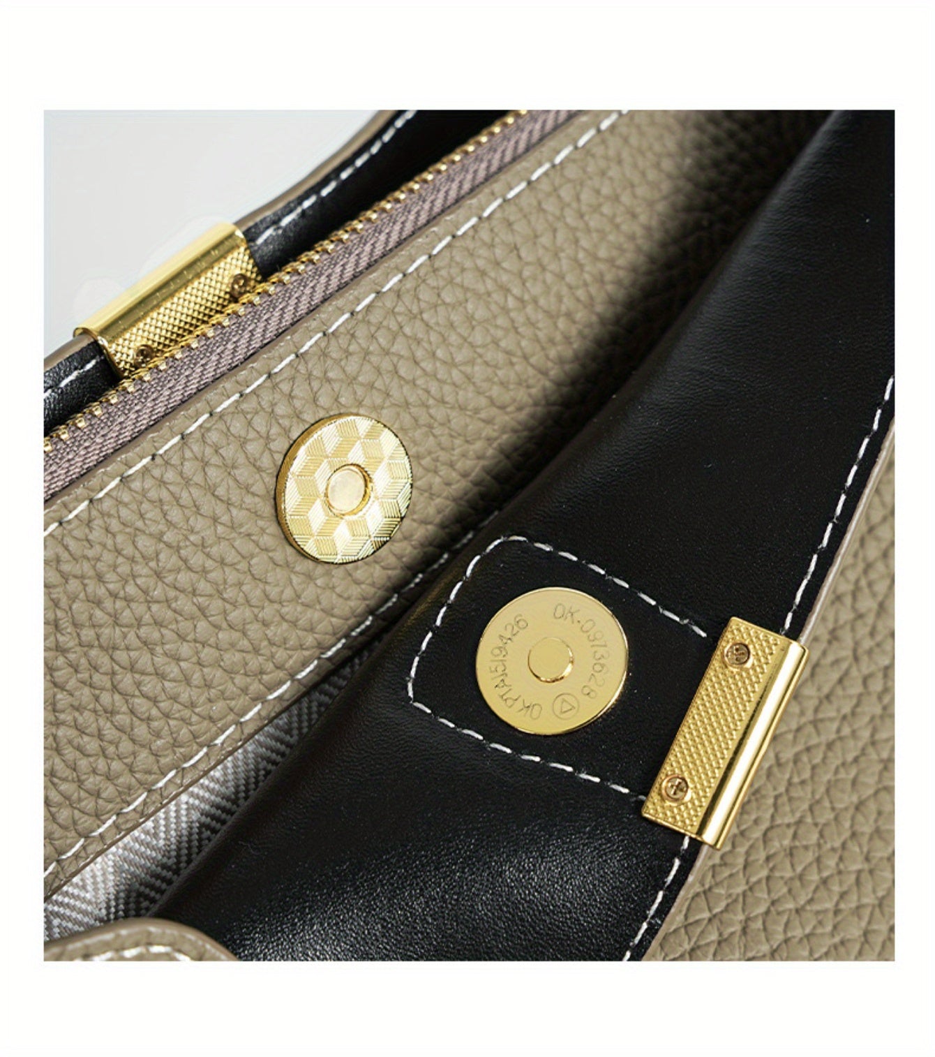 2025 New Model, High-End Grey Leather Women'S Handbag, Cowhide Large Capacity Bucket Bag, Versatile Commuting Shoulder Crossbody Bag, Lightweight And Fashionable Daily Bag