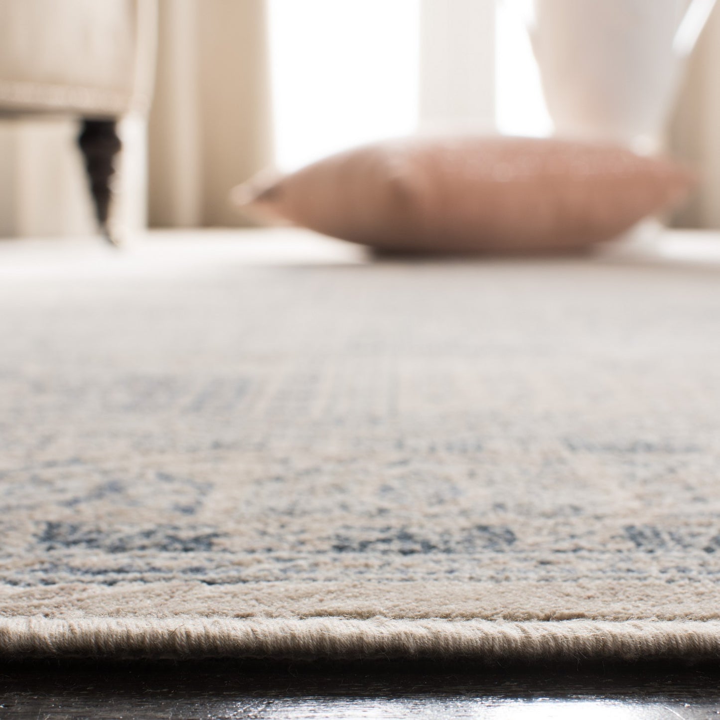 Vintage Collection VTG127 Non-Slip Indoor Power Loomed Easy Care Area Medium Rug For Home Decor Rug for Living Room, Bedroom,Turkish Carpet, Dining Room, Home Office, Basement