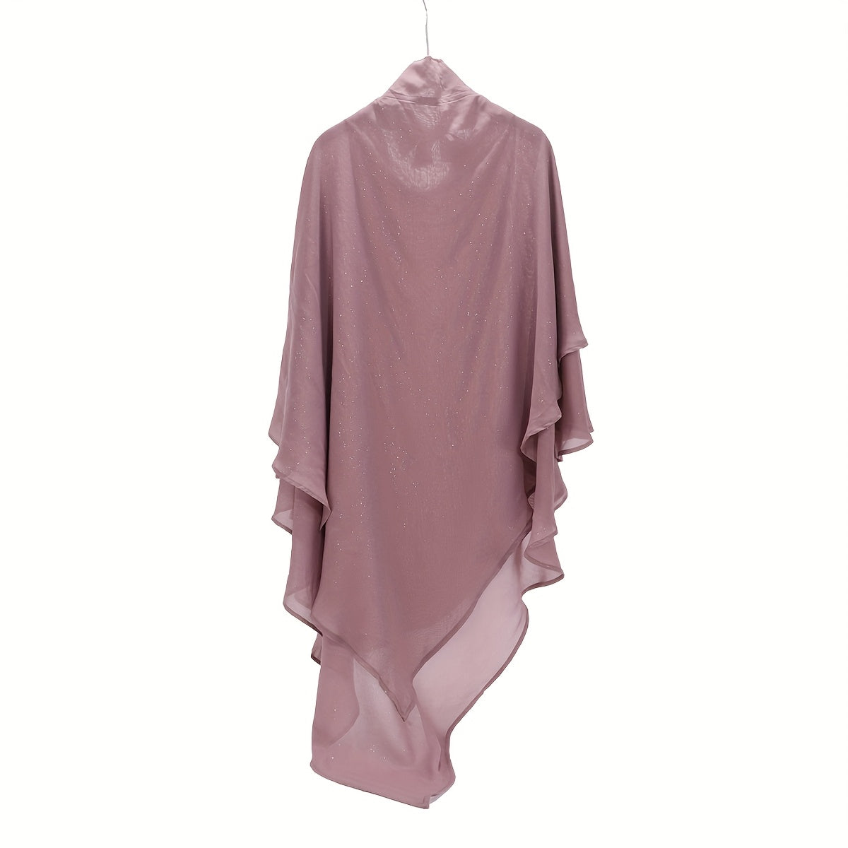 Muslim Khimars With Diamonds Soft Breathable Two-Layer Chiffon Hijab For Women