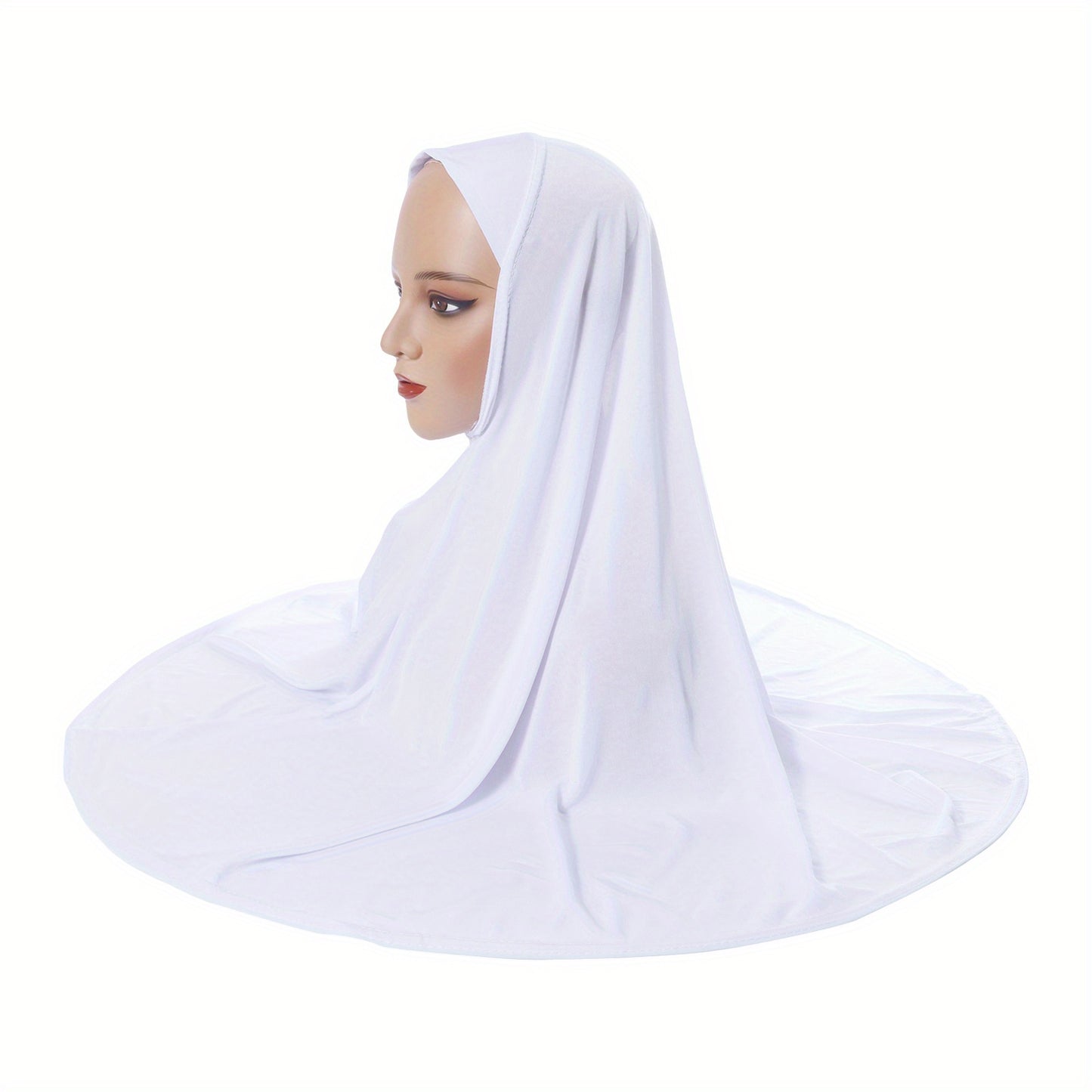 Women Head Scarf, Elegant Solid Hijab Scarf Lightweight Middle East Fashion Accessory