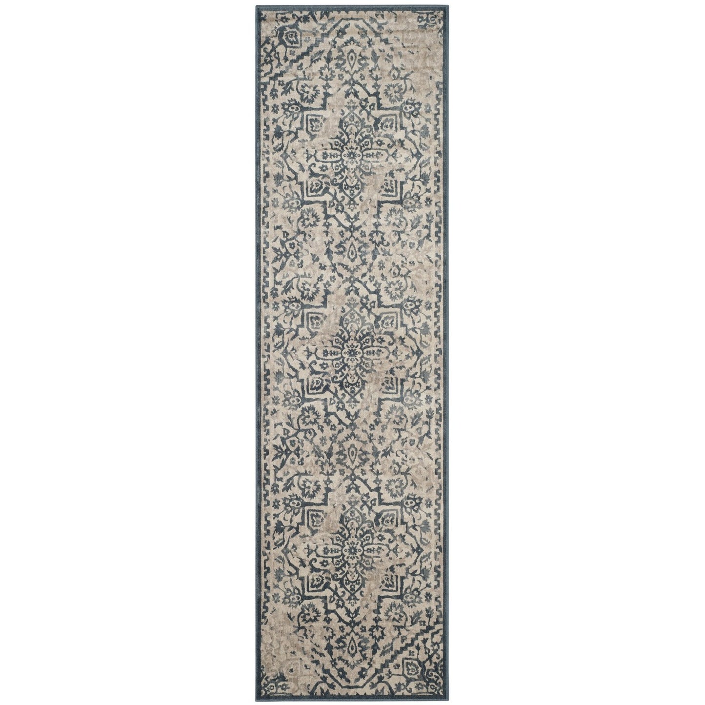 Vintage Collection VTG135 Non-Slip Indoor Power Loomed Easy Care Medium Area Rug For Home Decor Rug for Living Room, Bedroom, Dining Room, Home Office, Turkish Carpet, Basement