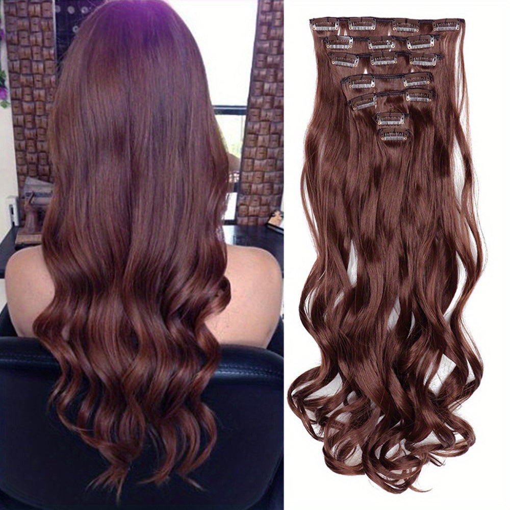 22 Inch Full Head Clip In Hair Extensions