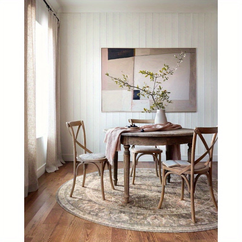 Rosemarie Sage Blush 5'0" x 5'0" Round Area Rug