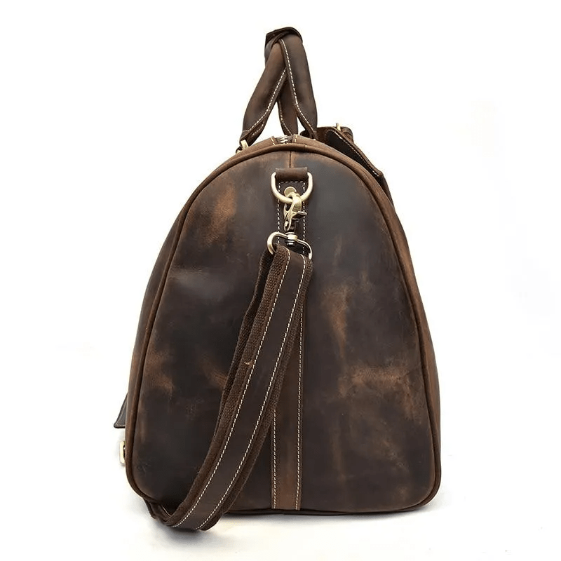 The Bjarke Weekender Handcrafted Faux Leather Duffle Bag