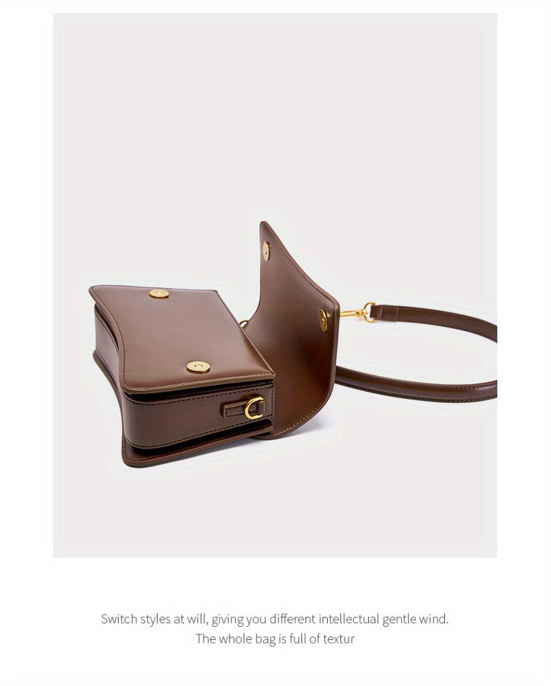 New Leather Bag High Quality Leather Single Shoulder Crossbody Shoulder Bag, 2025 New Versatile Underarm Bag for Women
