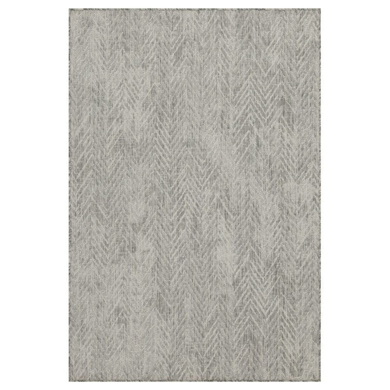 Sunshine Silvery 7ft. 10in. x 10ft. 3in. Indoor Outdoor Area Medium Rug{Quality Assurance}