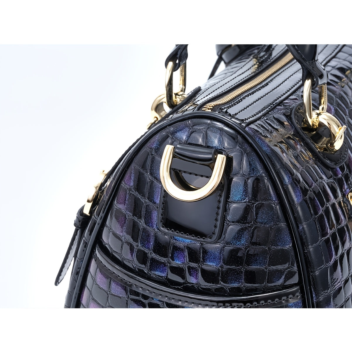 Crocodile Leather Crossbody Bags For Women, Large Leather Duffel Handbags For Women, Luxury Designer Bag, Over Shoulder Bag, Genuine Leather Large Tote Bag, Large Capacity