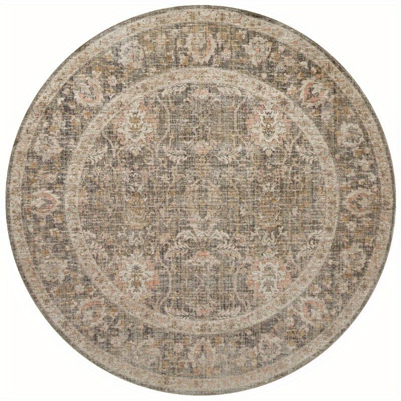 Rosemarie Sage Blush 5'0" x 5'0" Round Area Rug