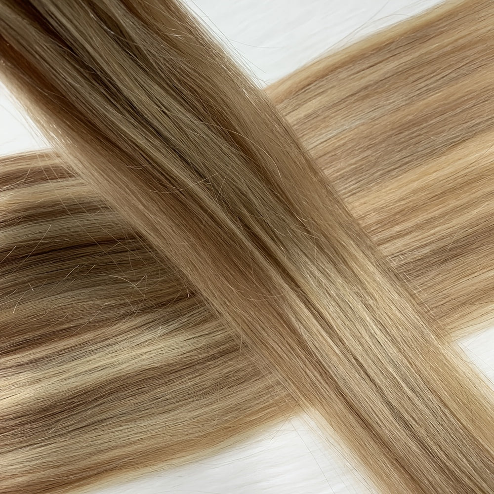 8pcs Luxe Remy Human Hair Extensions Set | 100% Real, Silky Straight