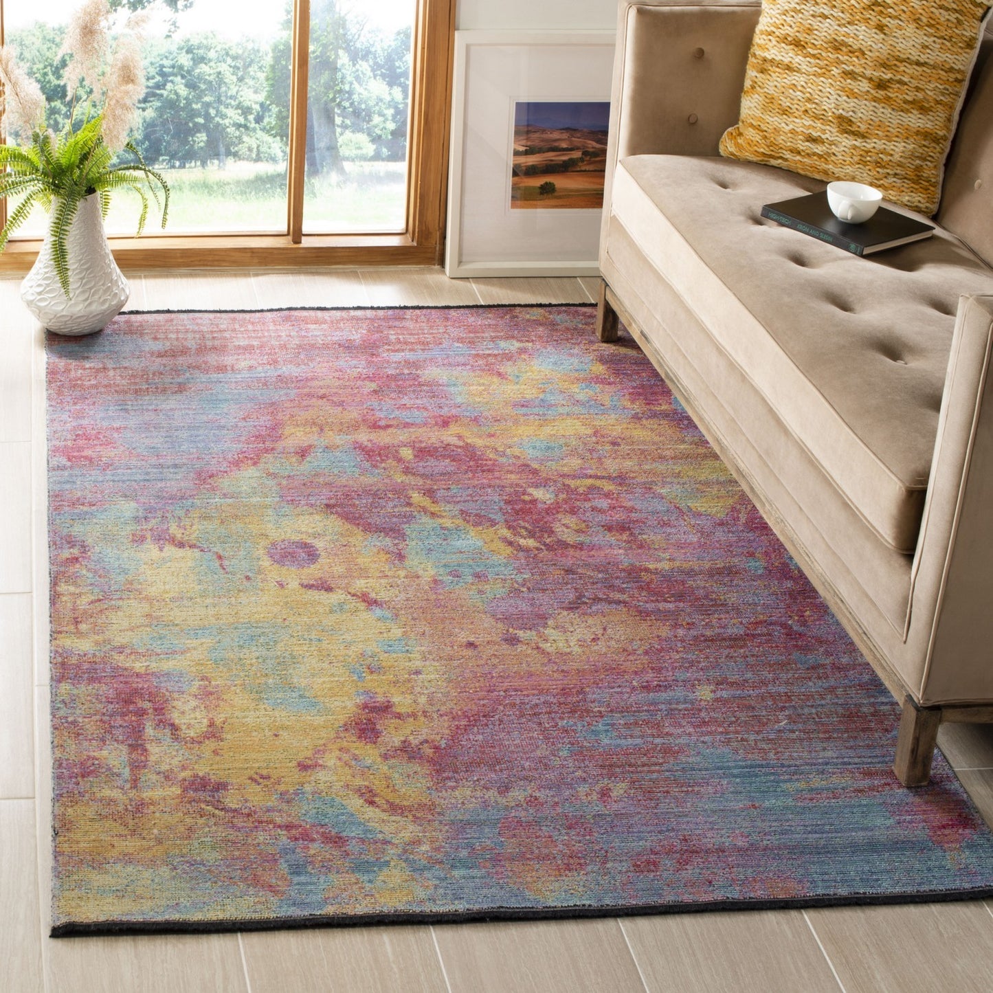 Windsor Collection WDS351 Indoor Power Loomed Easy Care Area Rug For Home Decor Rug for Living Room, Bedroom, Dining Room, Home Office, Basement