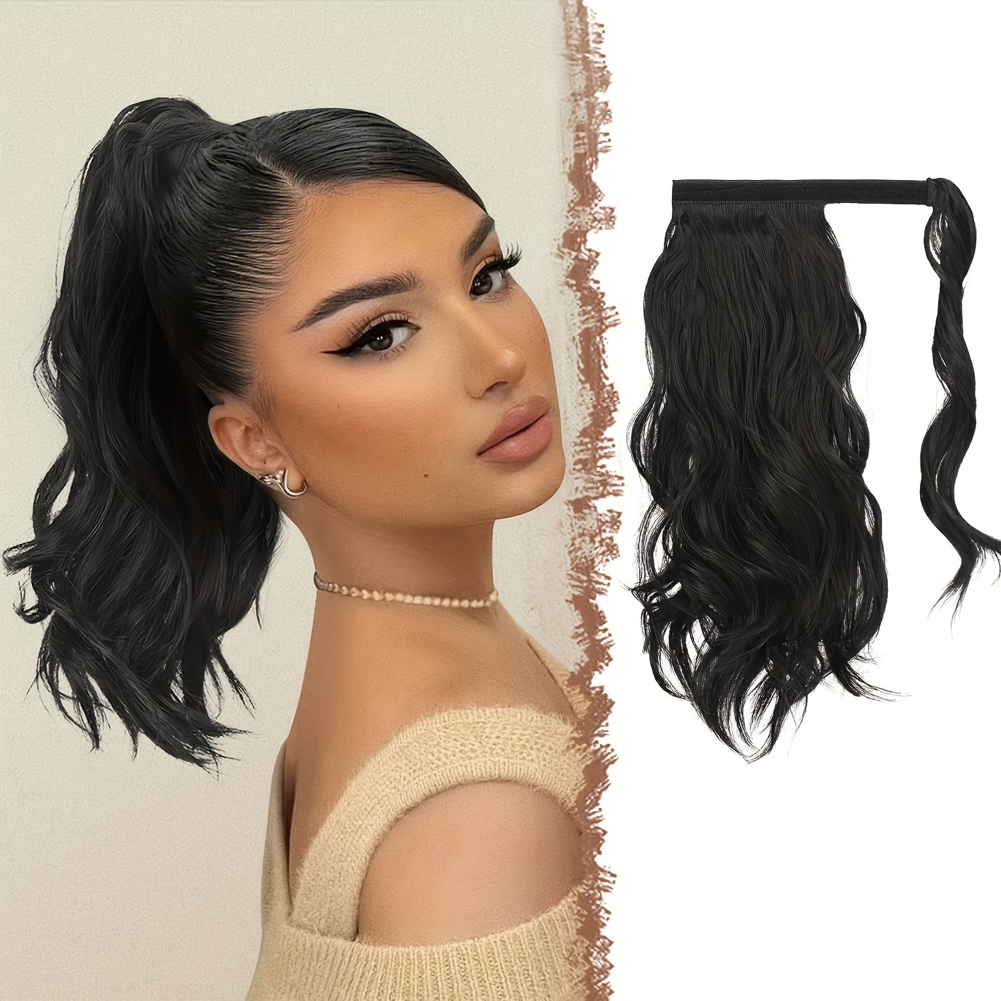 Synthetic Long Clip Ponytail Hairpieces For Women