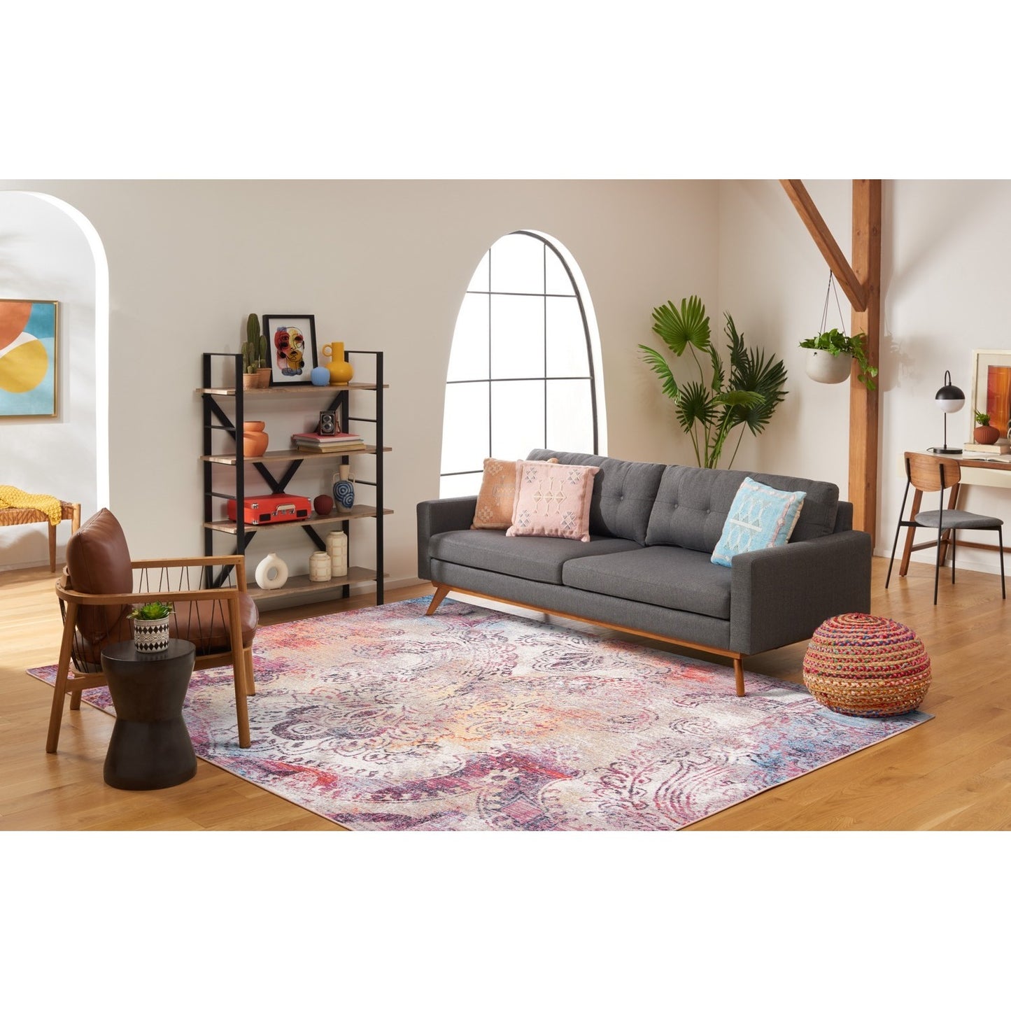 Monray Collection MNY646 Indoor Power Loomed Easy Care Area Rug For Home Decor Rug for Living Room, Bedroom, Dining Room, Home Office, Basement