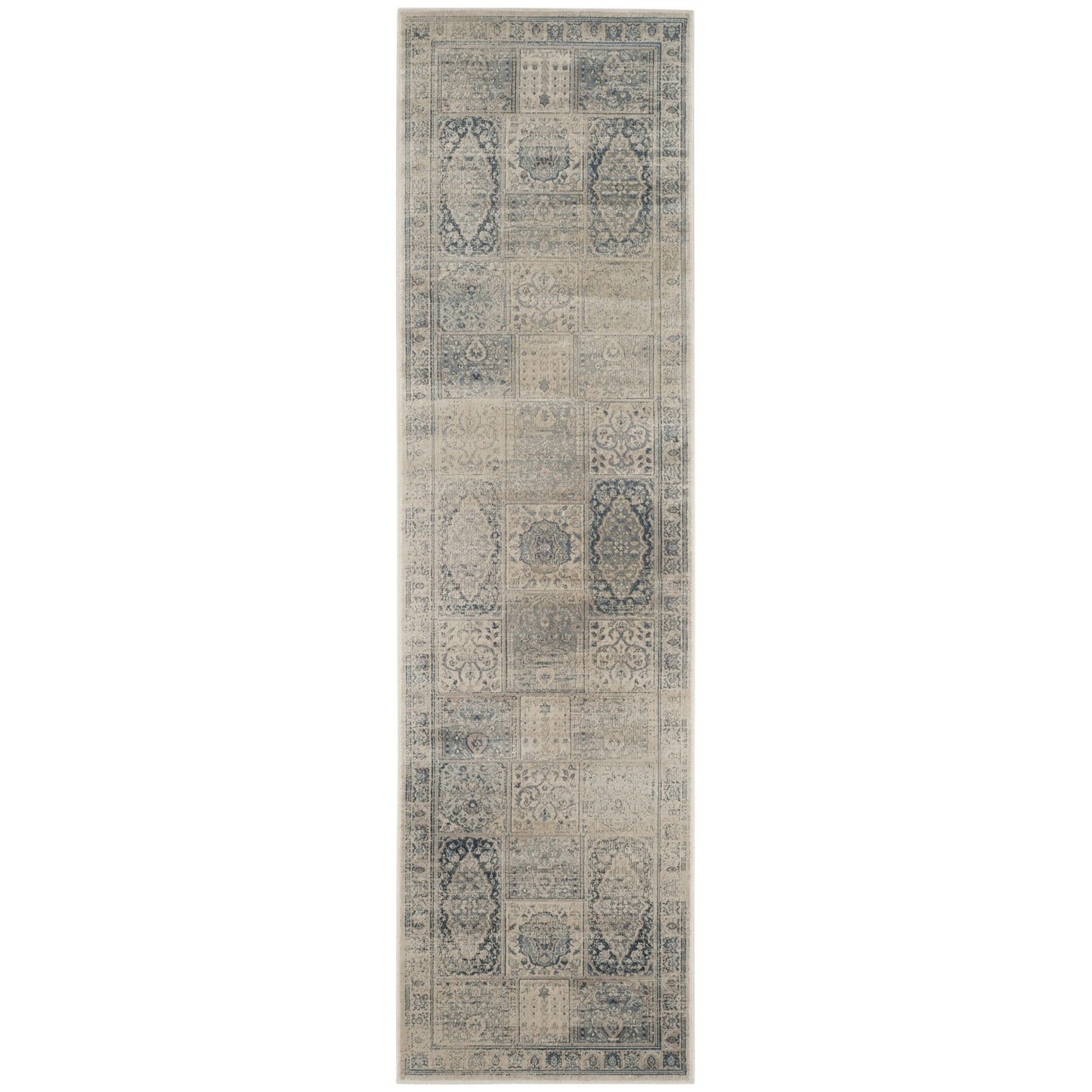 Vintage Collection VTG127 Non-Slip Indoor Power Loomed Easy Care Area Medium Rug For Home Decor Rug for Living Room, Bedroom,Turkish Carpet, Dining Room, Home Office, Basement