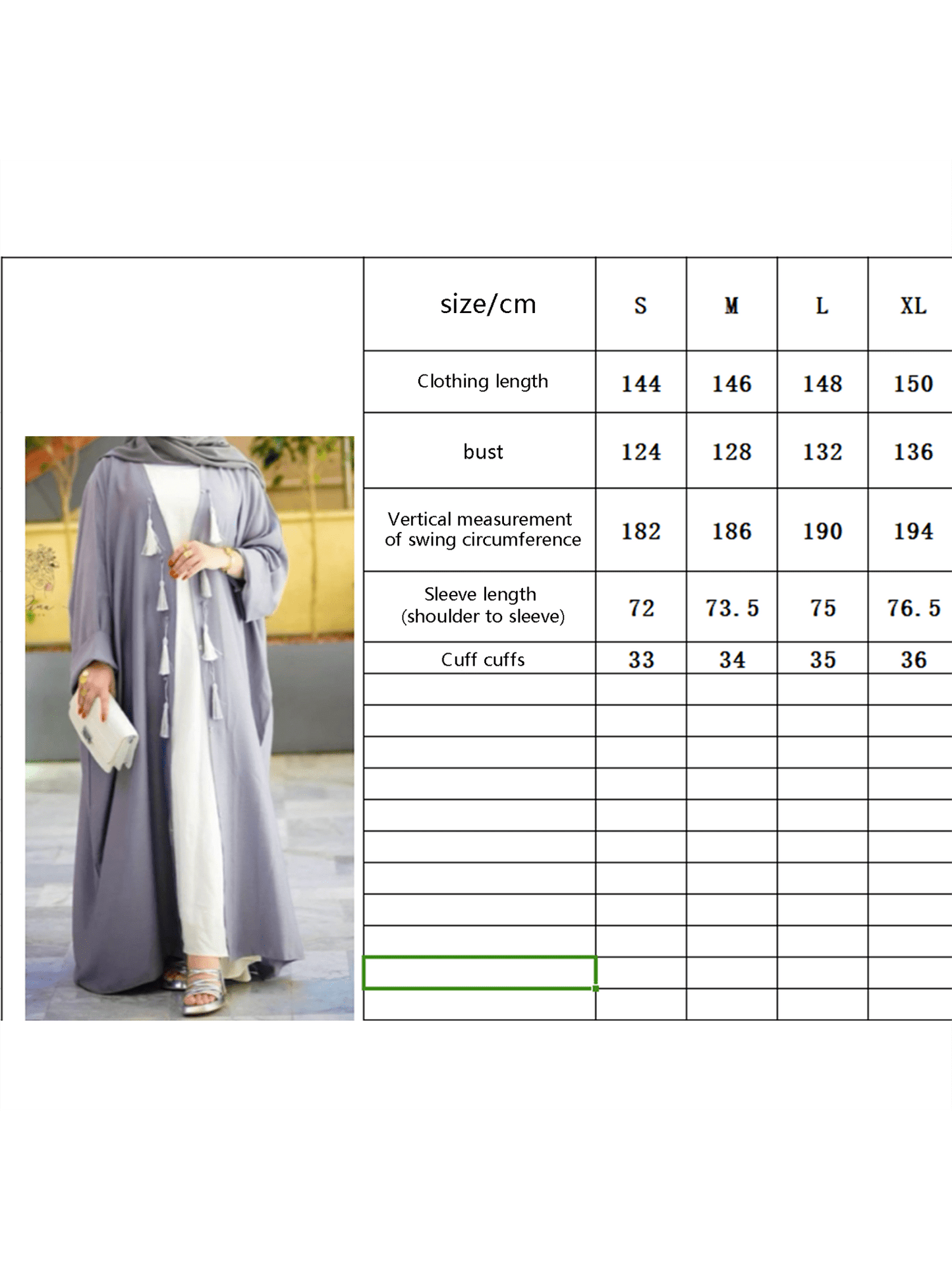 Women's Turkish Kaftan Robe - Long Sleeve Loose Fit Tassel Detail Arab Gown, Lightweight Breathable Machine Washable Solid Color Casual Beachwear for Spring & Summer, Versatile Robe