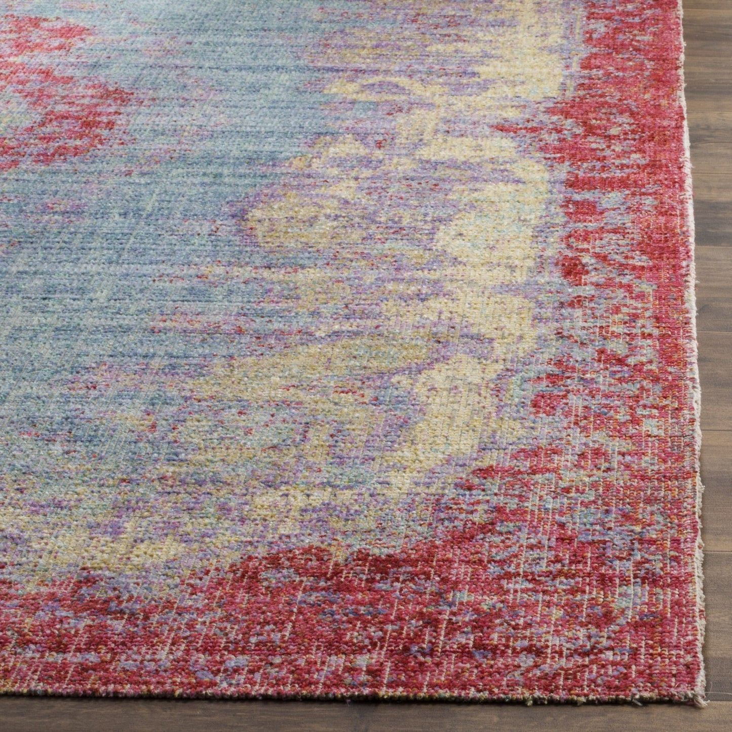 Blue Coloured Indoor Power Loomed Easy Care Medium Area Rug For Home Decor Rugs for Living Room, Bedroom, Dining Room, Home Office, Basement