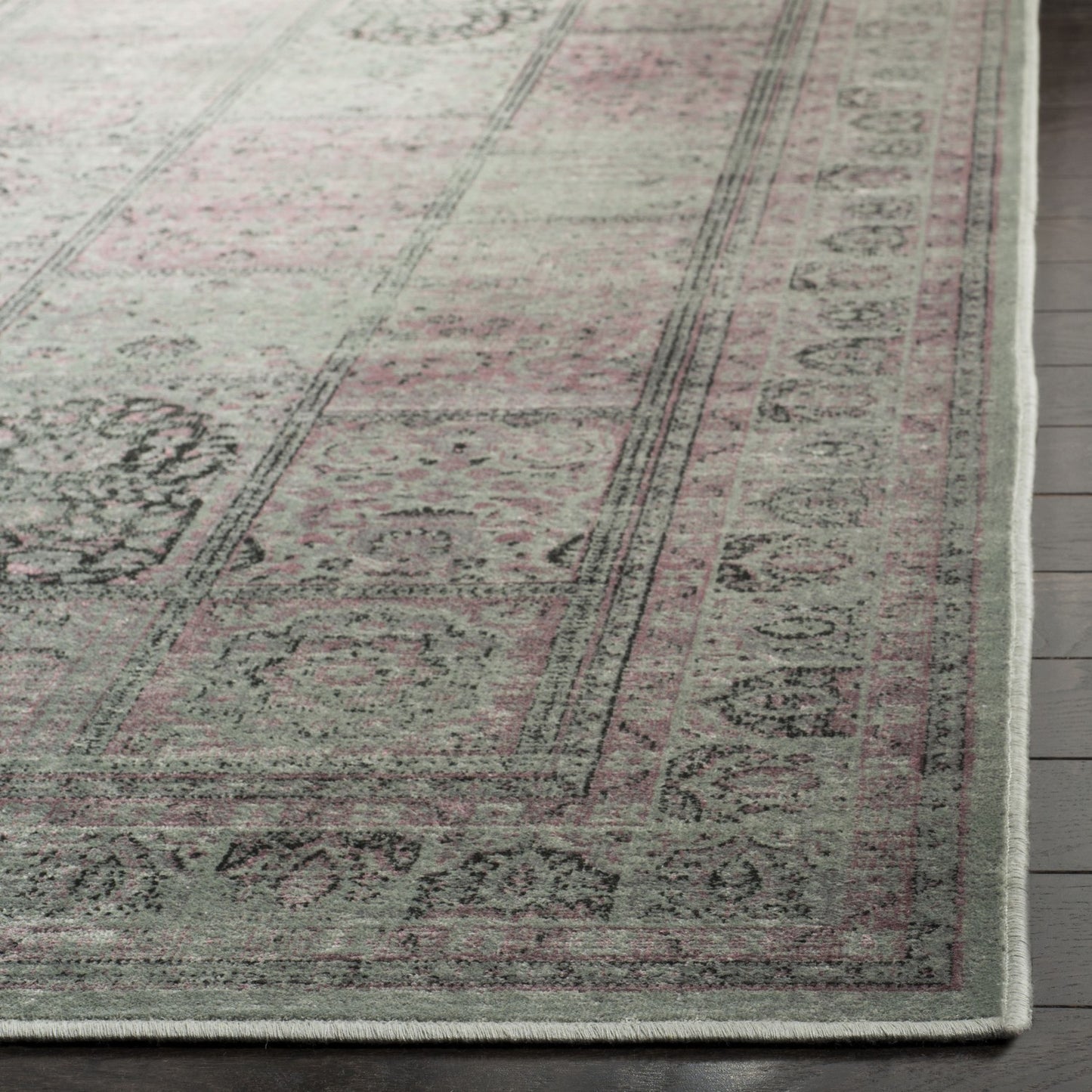 Vintage Collection VTG127 Non-Slip Indoor Power Loomed Easy Care Area Medium Rug For Home Decor Rug for Living Room, Bedroom,Turkish Carpet, Dining Room, Home Office, Basement