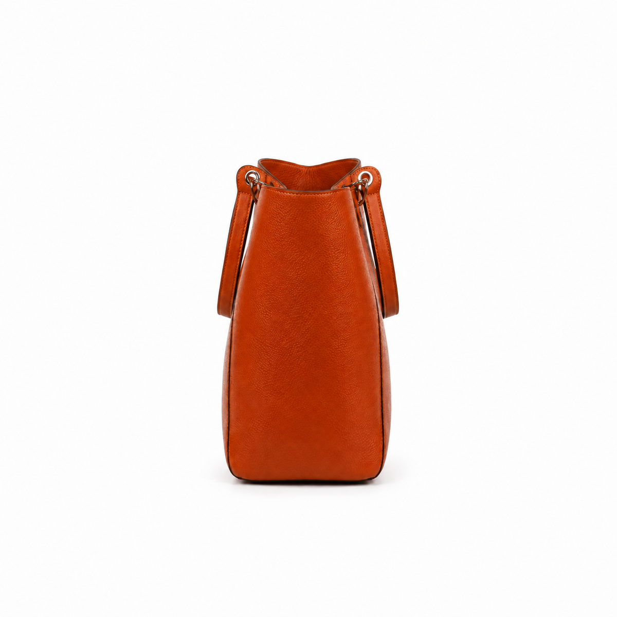 Women’s Cognac Brown Pebbled Leather Tote Bag