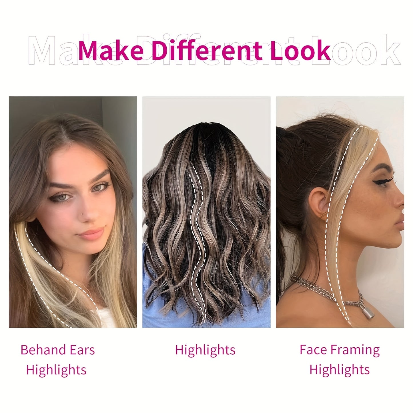 2pcs Cool Light Blonde Wavy Curly Long Side Clip-In Bangs