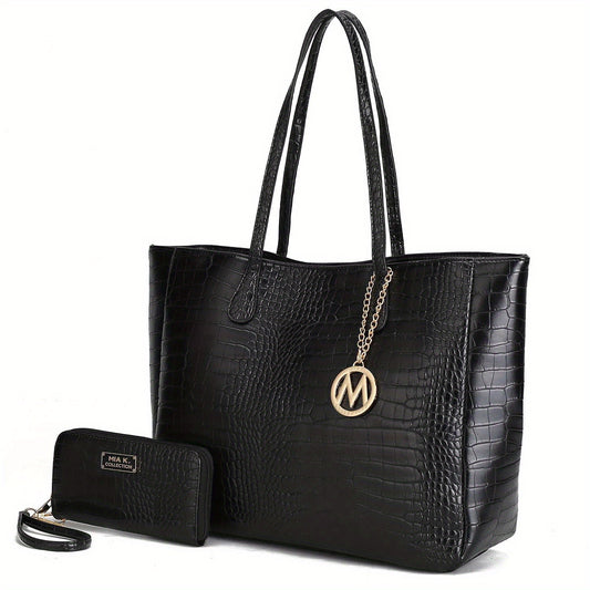 Collection Sadie Oversize Leather Tote Bag and Large Crossbody Purse