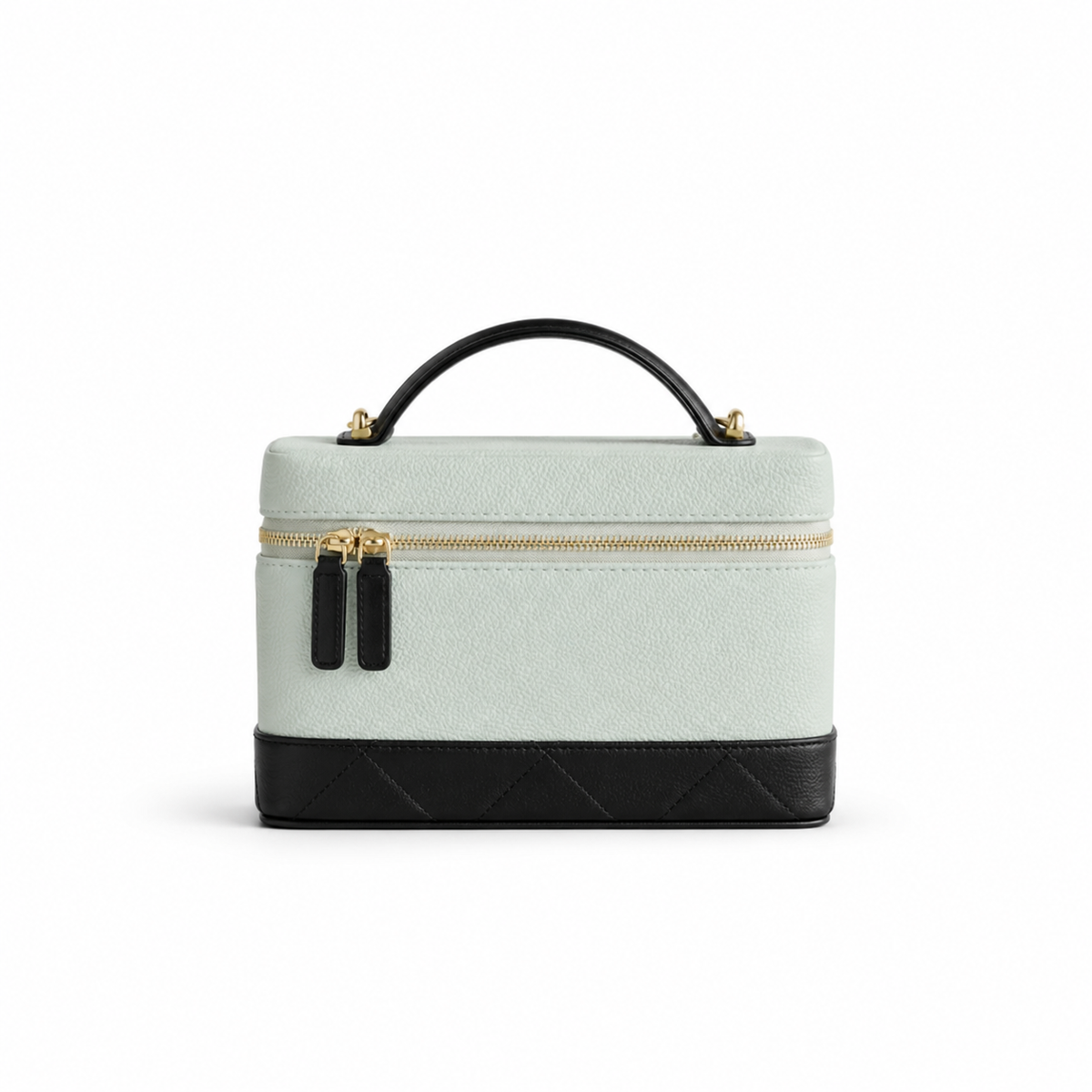 Mint Green Quilted Vanity Handbag