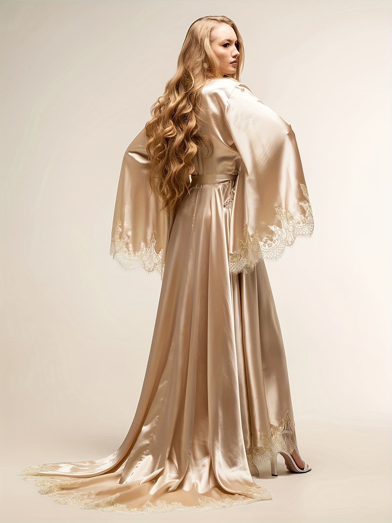 Women's Sexy Kimono Abaya for Bridesmaids and Bride's Wedding Party