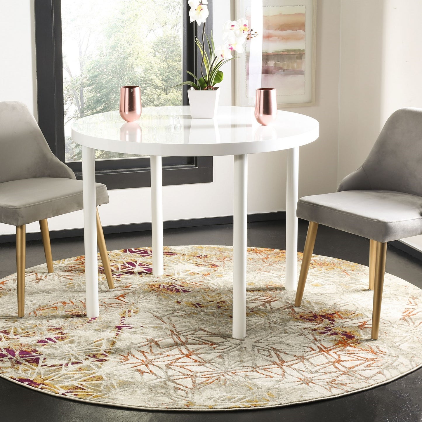 Contemporary Indoor Power Loomed Easy Care Area Rug For Home Decor Rug for Living Room, Bedroom, Dining Room, Home Office, Basement