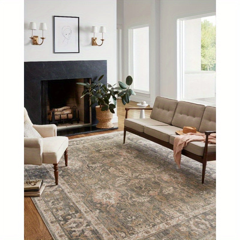 Rosemarie Sage Blush 5'0" x 5'0" Round Area Rug