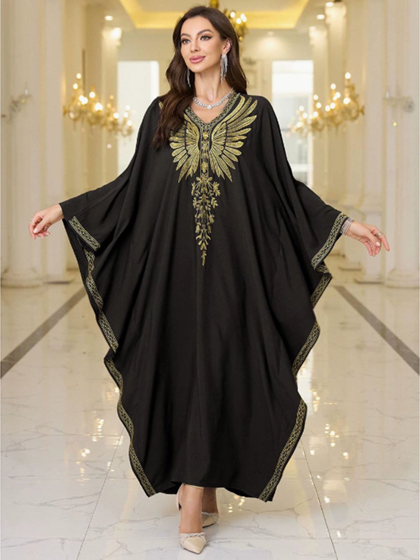 Women's Retro Loose Butterfly Abaya