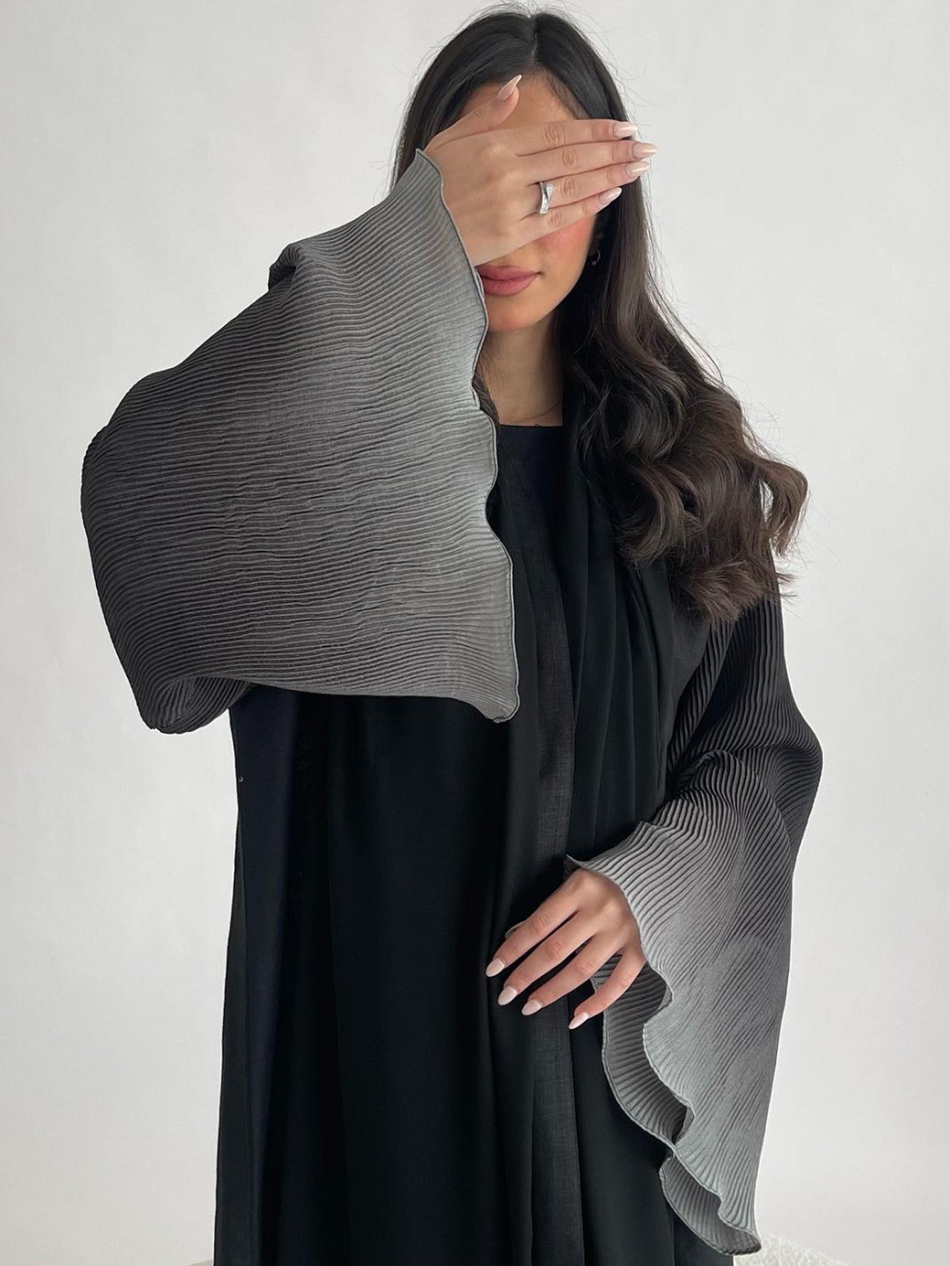 Women's Elegant Arabic Abaya Robe - Long Sleeve Islamic Muslim Wedding & Everyday Dress, Formal Events - Machine Washable Non-See-Through Abaya Gown