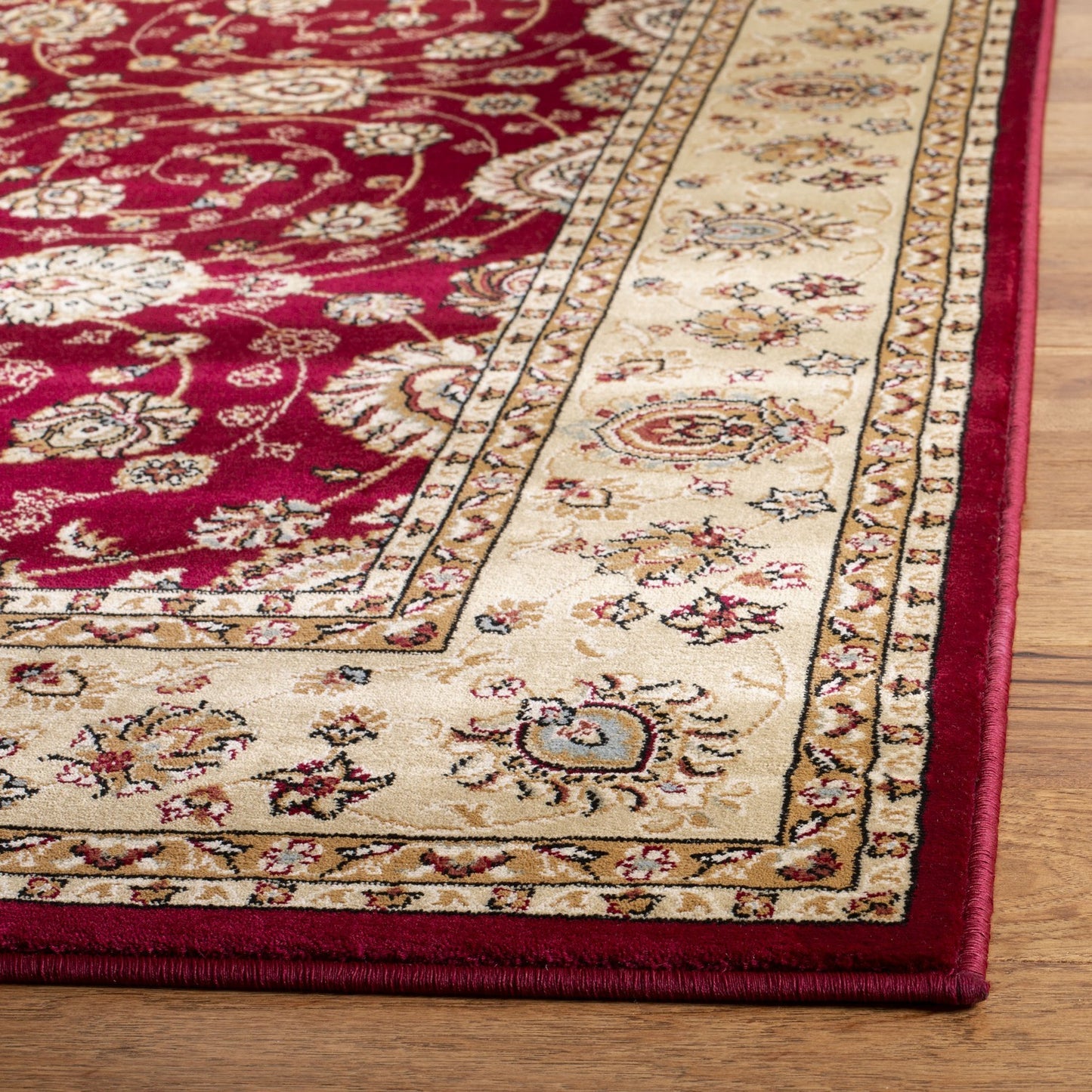 Red Indoor Power Loomed Easy Care Area Rug For Home Decor Rug for Living Room, Bedroom, Dining Room, Home Office, Basement
