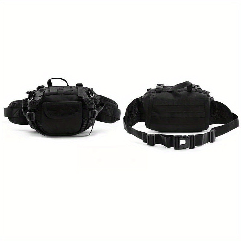 crossbody belt bag for travel Rugged Camouflage Tactical Leather Belt Bag