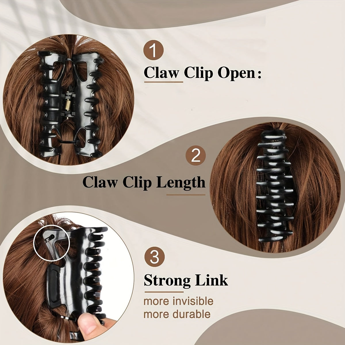 Messy Bun Hair Clip For Women | Straight Ponytail Extension 8inch Black