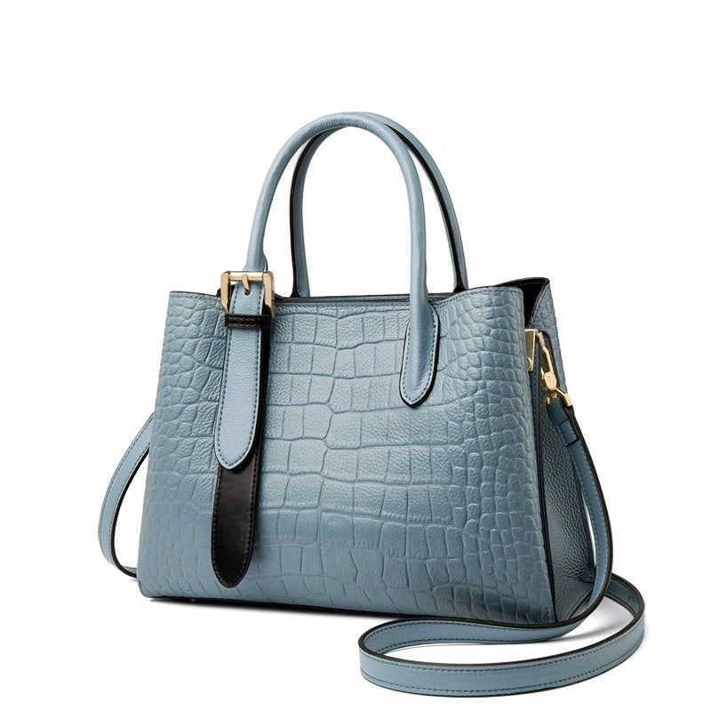 Large Capacity 2025 New Women's Bag, Genuine Leather Handbag for Women, Stylish Crossbody Commuter Women's Bag