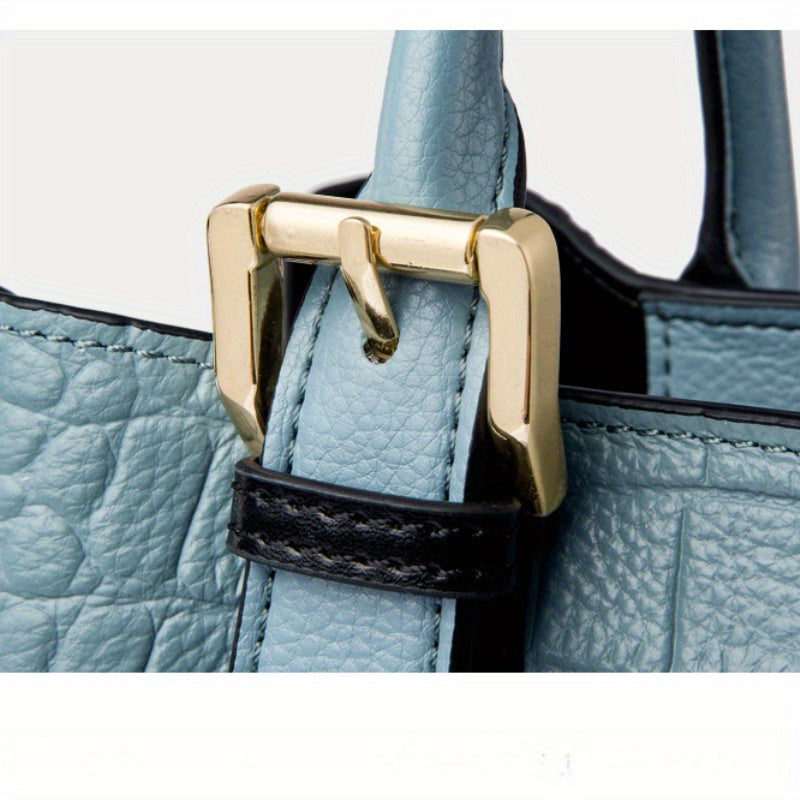 Large Capacity 2025 New Women's Bag, Genuine Leather Handbag for Women, Stylish Crossbody Commuter Women's Bag