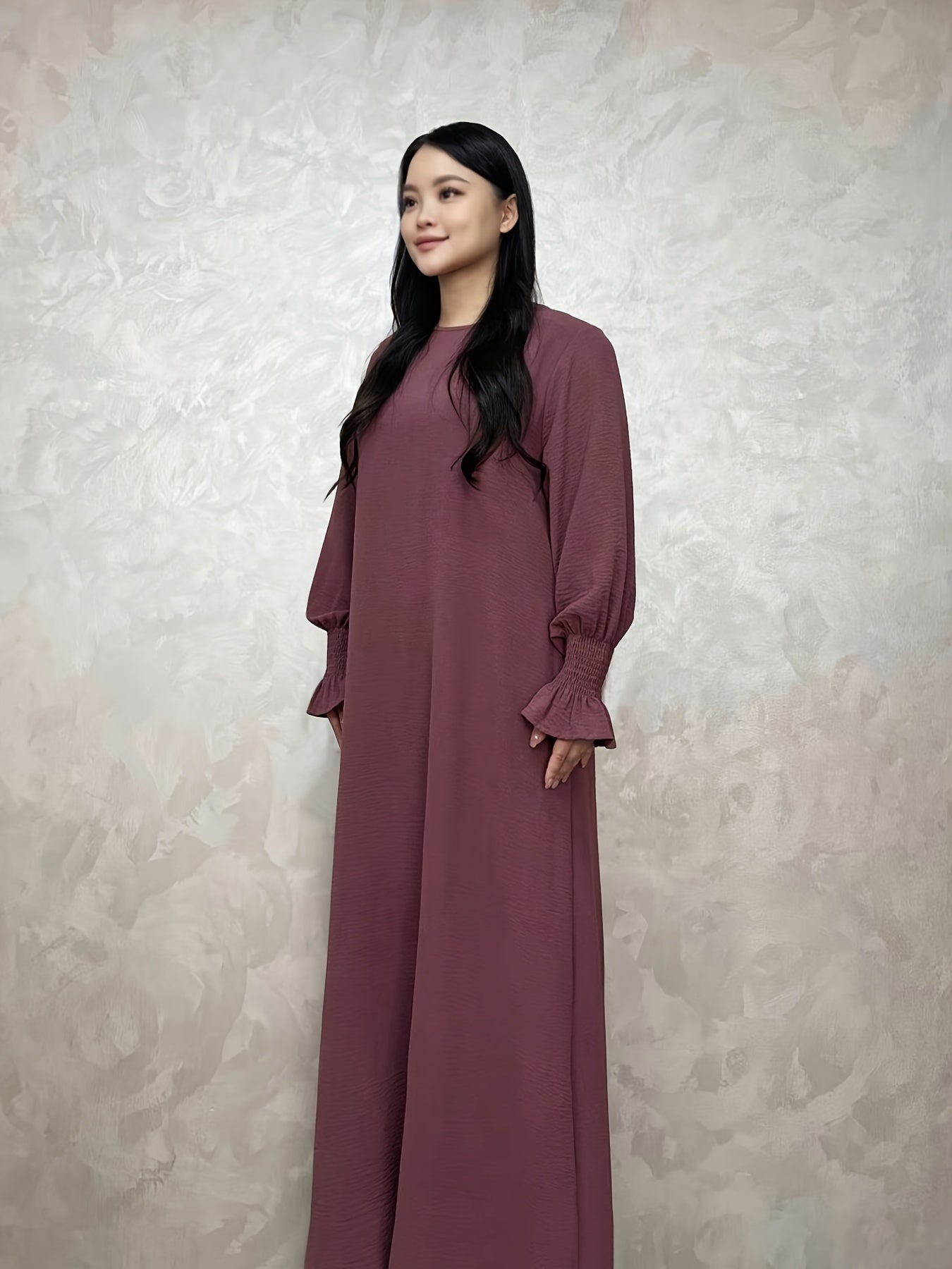 Soft Crepe Material With Pocket Muslim Lady Abaya Prayer Abaya