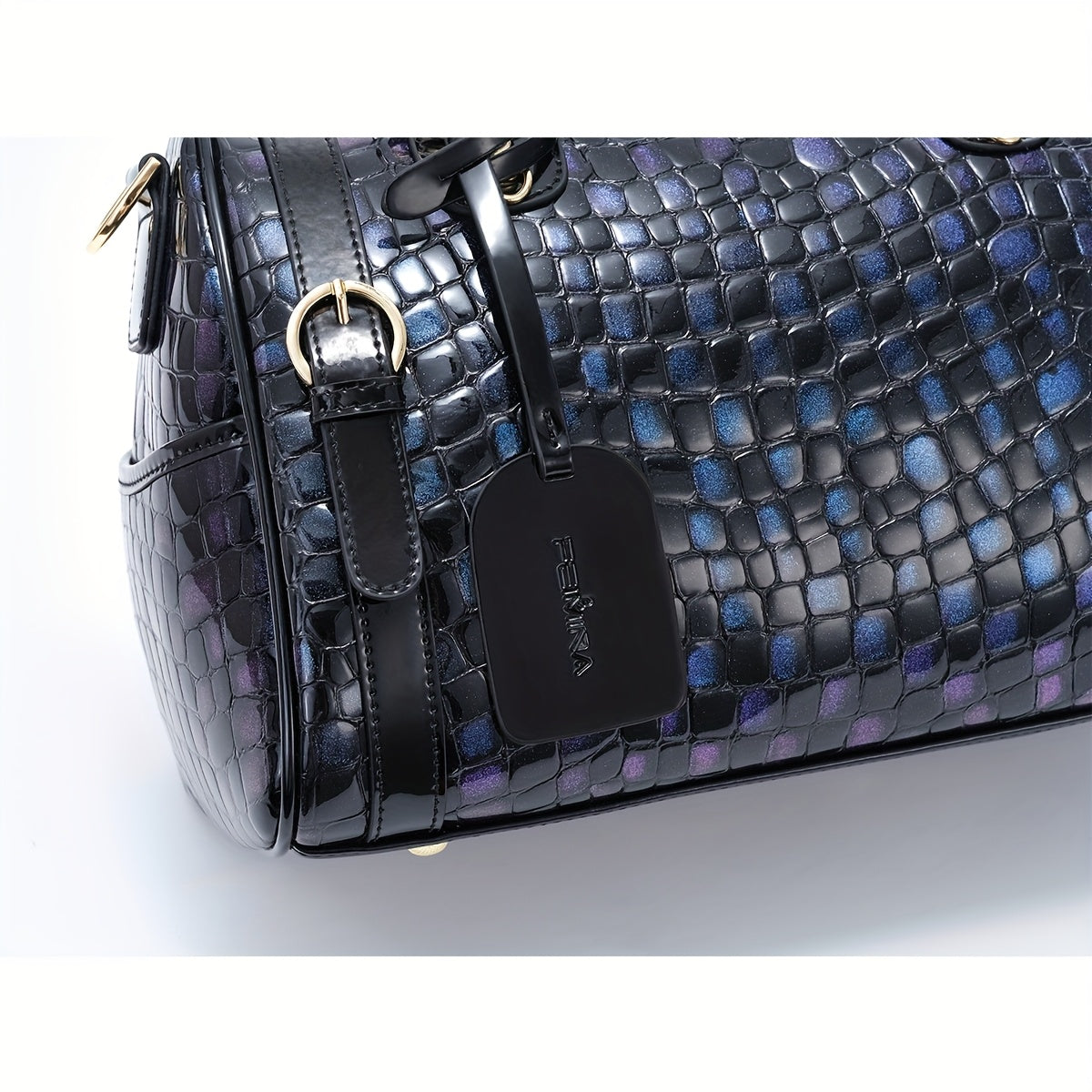 Crocodile Leather Crossbody Bags For Women, Large Leather Duffel Handbags For Women, Luxury Designer Bag, Over Shoulder Bag, Genuine Leather Large Tote Bag, Large Capacity