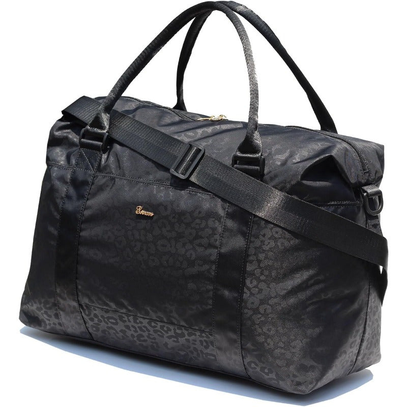 crossbody travel duffel bag Leather Travel Tote Duffel Gym Bag Weekender Overnight Carryon Tote Cr – Fabulive