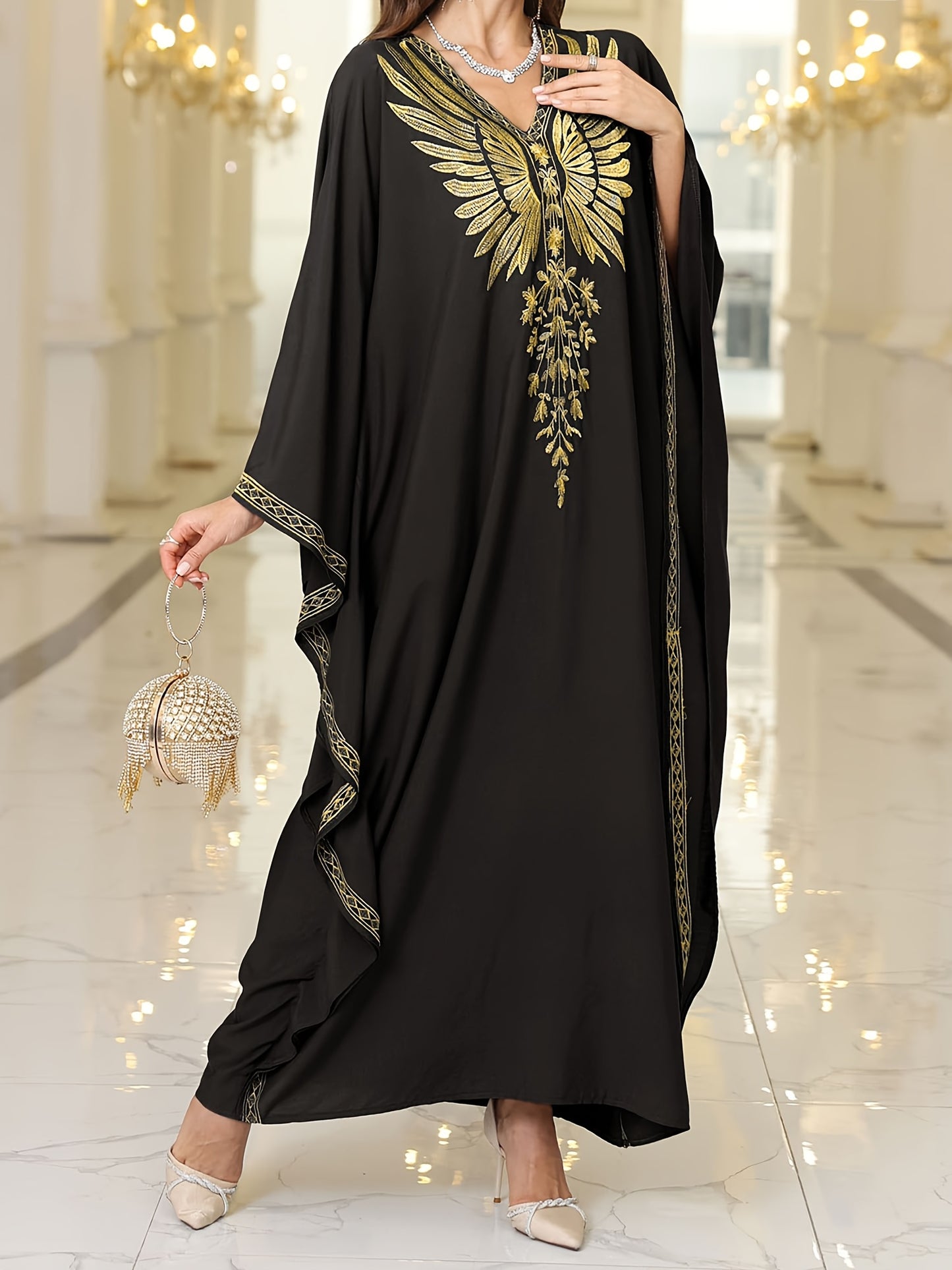 Women's Retro Loose Butterfly Abaya